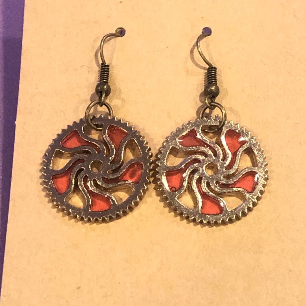 Bronze Resin Earrings
